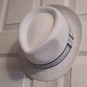 George White Hat with Black Band